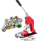 VEVOR Button Badge Maker Machine with Button Parts and 1Inch Circle Cutter Button Maker 1000 Piece (25mm 1000 Buttons)