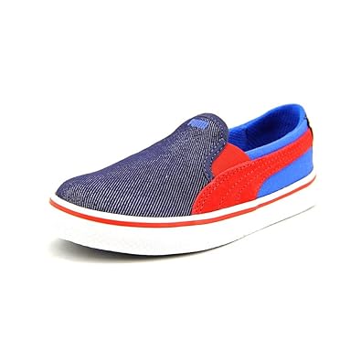 puma slip ons red kids