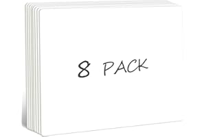 8 Packs Small Whiteboards, Double Sided Dry Erase Blank Board, Writable and Erasable White Board for Office, Home, Classroom,