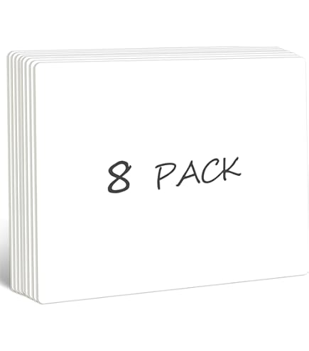 Lot De 40 Mini Tableaux Blancs Double Face Effaçables - Pagaies De Réponse Pour Classe, Réunions Et Jeux