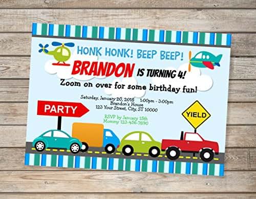 Transportation Party Invitations 4