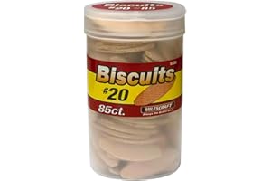 Milescraft 5436#20 Hardwood Biscuits (1000 pack) – For use in Wood Joining, Woodworking, and Crafting. Works with Standard Biscuit Joiners. – Size #20