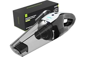 Minthouz Car Vacuum Portable Cordless, 10000Pa Vacuum Cleaner, 120W Brushless Motor Handheld Vacuum Cordless, LED Light, Multi-Nozzles for Car, Home, Office, Pet