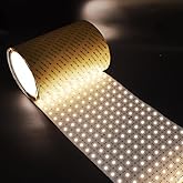 Minxue 11yard x9.5inch Extra Long LED Sheet 480W per roll White Color 6000k Suitable for Large Backlit Project Over 25 Squre feet Flexible cuttable Backlight for Translucent countertop UL Listed