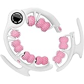 Anti-Cellulite Massage Roller with Detachable Handles | Lymphatic Drainage Massager & Fascia Blaster for Legs, Thighs, Buttocks | Tool for Deep Tissue Pain Relief & Smoother, Contoured Skin (Pink)
