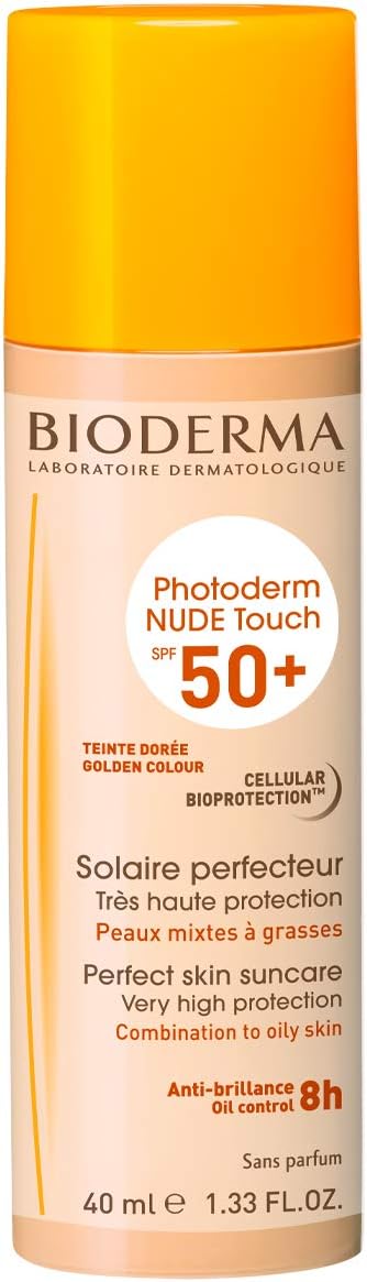 Bioderma Photoderm Nude Sun Protection SPF 50+ Gold Face 40ml Unisex Adult