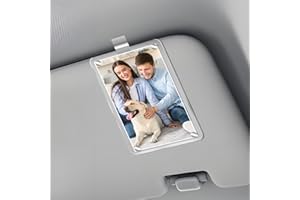 Acrylic Magnetic Personalized Photo Holder Car Picture Frame, Car Picture Holder, Car Photo Holder Car Visor Clip, Personaliz