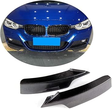 Amazon Com Mcarcar Kit Front Bumper Splitter Fits Bmw 3 Series F30 M Sport Sedan 12 18 Factory Outlet 3i 325i 328i 330i 335i 340i M Tech Auto Carbon Fiber Cf Winglets Vents Cover Cupwings