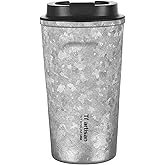 Ti artisan Titanium Water Bottle Coffee Cups Insulated Water Bottle Wide Mouthed Cup Easy To Clean | Leakproof & Packable for Travel & Sports | 13.53/16.91fl oz | (500ml(16.91fl oz))