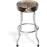 ARCADE1UP Big Buck Hunter Adjustable Stool with Leg Extenders, Padded Seat, Chrome Steel Finish for Home, Bar Stools, &amp; Video Game Chairs, Mossy Oak
