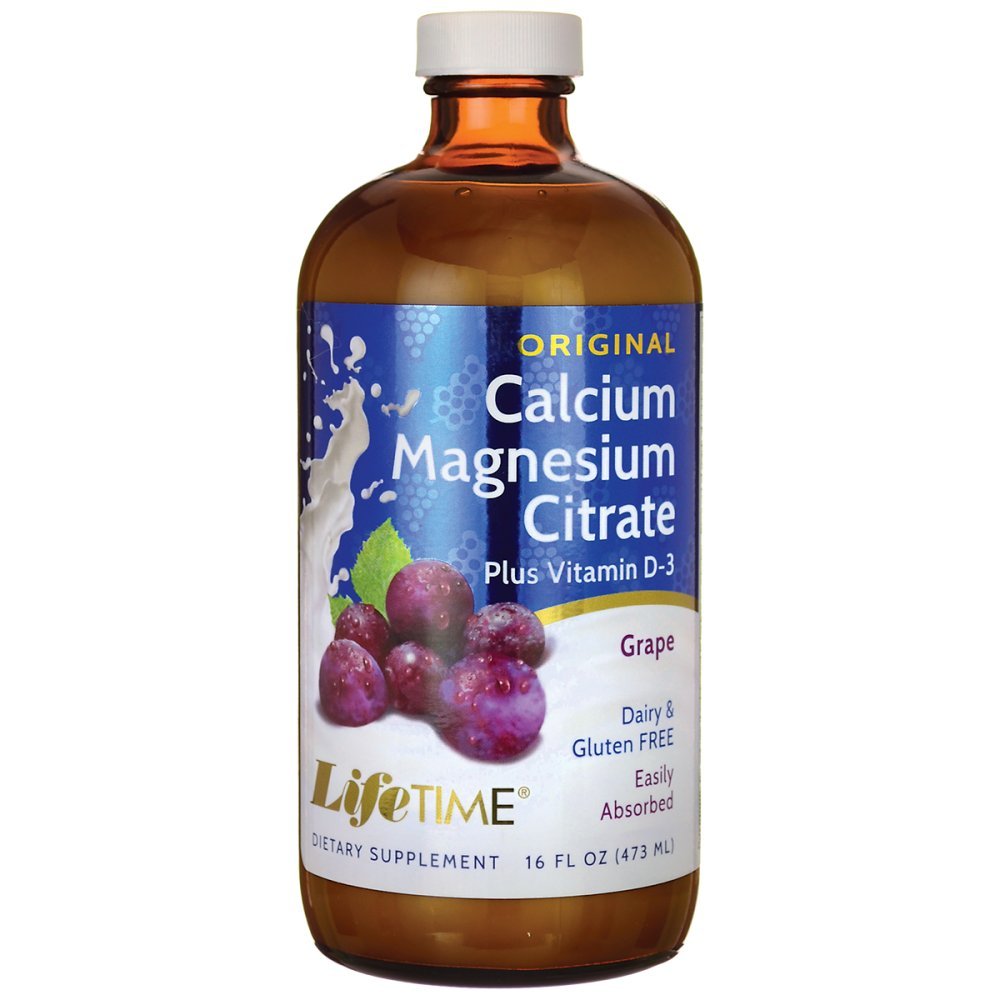 LifeTime Calcium Magnesium Citrate, Strawberry, 16 Ounce