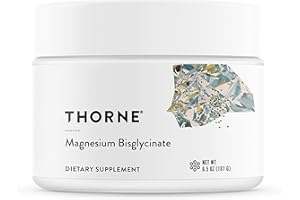 THORNE - Magnesium Bisglycinate - Powdered Magnesium Formula - Support Restful Sleep, Muscle Relaxation, Heart Health, and Metabolism* - NSF Certified for Sport - 60 Servings - 6.5 Oz Jar