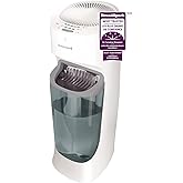 Honeywell HEV615WC Top-Fill Cool Moisture Tower Humidifier, White, with Slim Design, Variable Output Control, Auto Shut-off, 