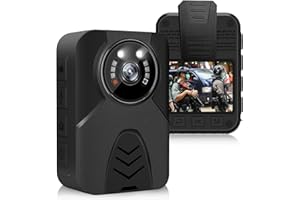 JieSuDa V9 Body Camera Police Body Camera 64GB Memory 1440P HD Video Resolution 2 Inch Display Police Body Camera Lightweight and Portable Clear Night Vision for Home Outdoor Law Enforcement