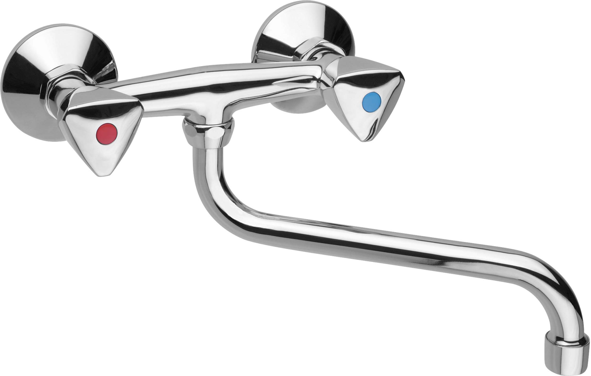 CORNAT LI6 1934 Lisa 2 Grip Wall Sink-Unit chr