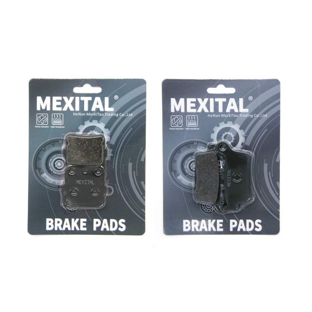 MEXITAL One Set Motorbike Brake Pads Front and Rear for CR 80 R/RT/RB/RV/RW/RY/RX/R1/R2 1996-2002 CR 85 R3/R4/R5/R6/R7/RB 2003-2007 MXB84-131