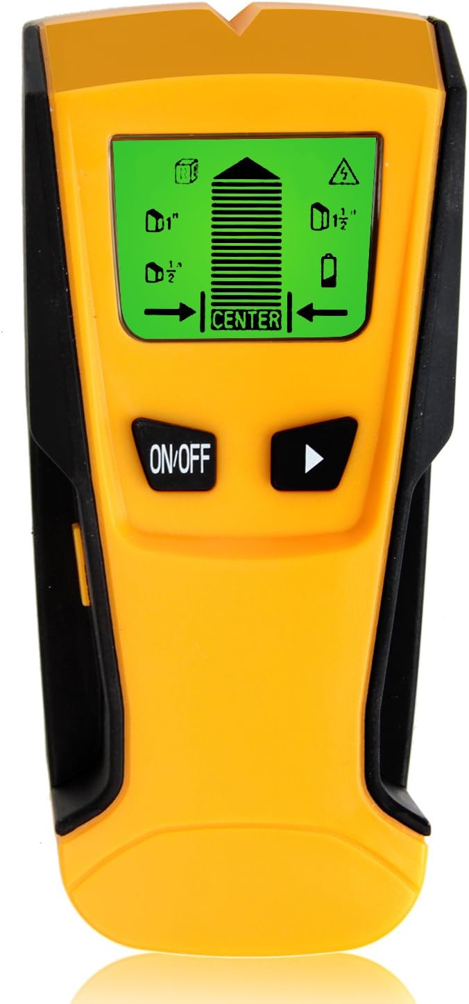 EONLION Stud Finder Electric Center-Finding Stud Detector, Multi-Scanner Wall Detector for Stud, AC Wire, Wood Finder with LCD Backlight & Beep Alert
