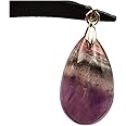 Muko Gemstone Natural Auralite 23 Purple Red Canada Crystal Water Drop Women Pendant 26x16x10mm AAAAA
