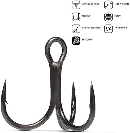 Original Vmc 7548bn Fishing Hook 5pc Lot 1 2 4 6 8 10 High Carbon Steel Treble Hooks Fishing Tackle Black Nickel Fish Hook Black Nickel 6 Amazon Co Uk Sports Outdoors