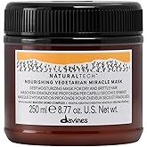 Davines Naturaltech Nourishing Vegetarian Miracle Mask, Restructuring & Hydrating for Dry & Damaged Hair - With Vegetal Keratin - Intense Repair Treatment, 8.45 Fl Oz