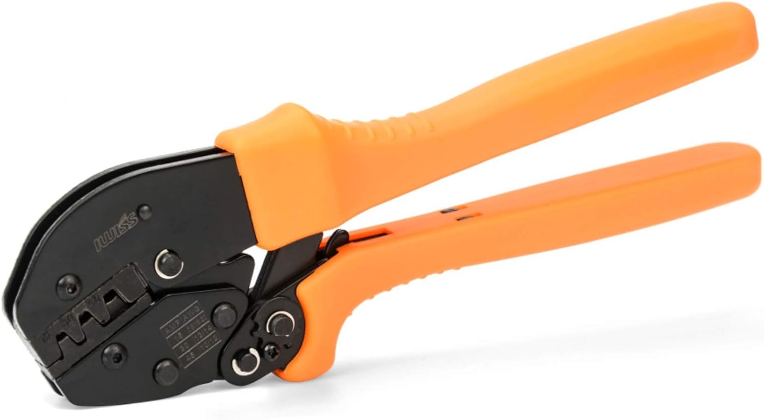IWISS Ratcheting Wire Crimping Tool for 15, 30 and 45 AMP Power Connectors AWG 20-10