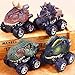 PAWACA Pull Back Dinosaur Cars, Dino Cars Toys with Big Tire Wheel for 3-14 Year Old Boys Girls Creative Gifts for Kids (6 Pack)