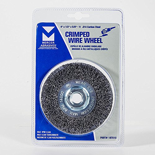 Mercer Industries 187010 Crimped Wire Wheel, 4" x 1/2" x 5/8"11, For Angle Grinders Pricepulse