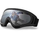 SooGree Snow Ski Goggles for Men Women,ATV Motocross Goggles Racing Helmet Goggles,UV Protection Snowboard Snow Glasses