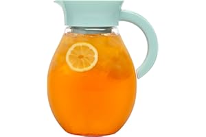 Primula The Big Iced Tea Maker and Infuser, Plastic Beverage Pitcher with Leak Proof, Airtight Lid, Fine Mesh Reusable Filter