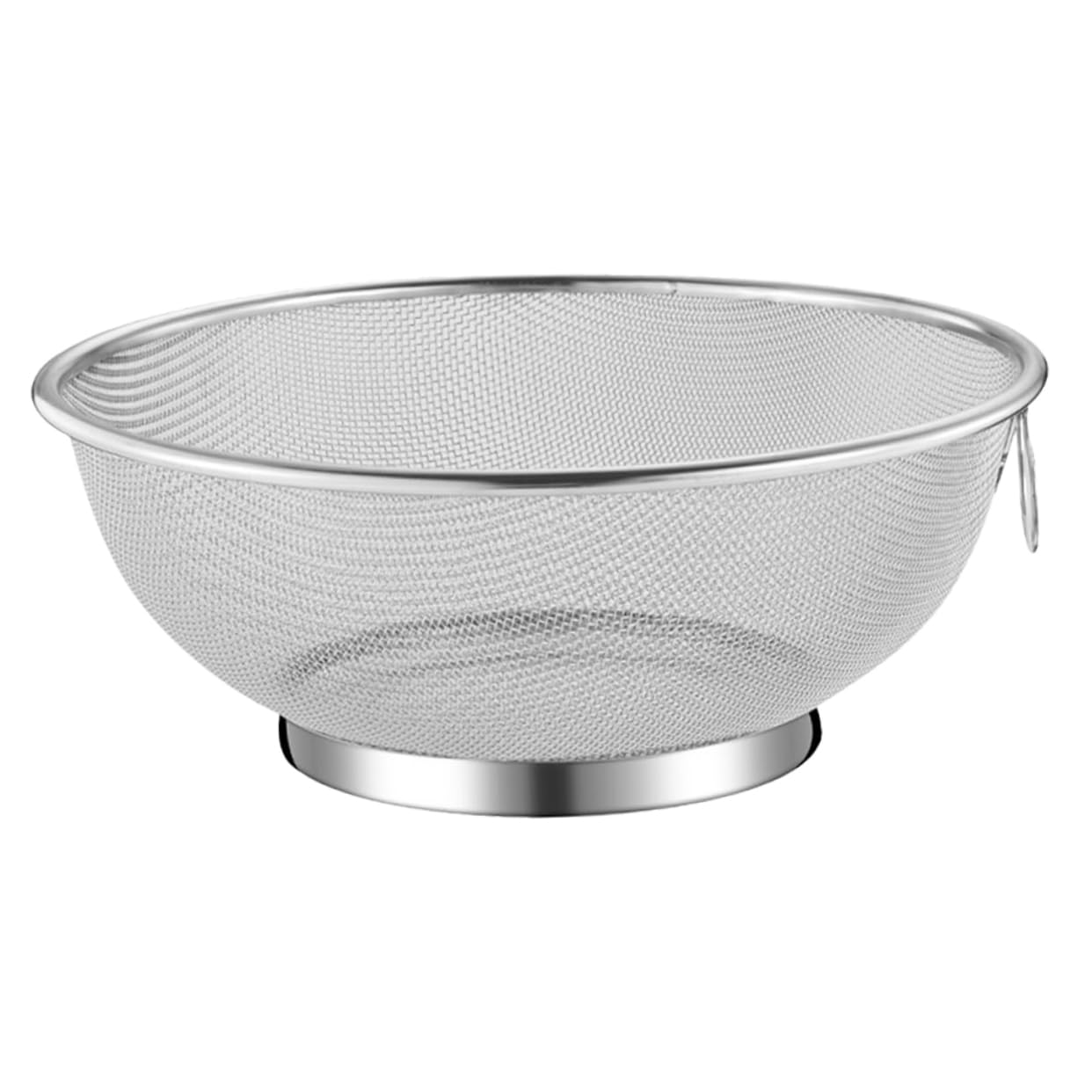 COLLBATH Fine Mesh Stainless Steel Strainer Multifunctional Kitchen Colander for Filtering Soybean Milk Fruits and Vegetables Easy to Use Sieve for Home Cooking