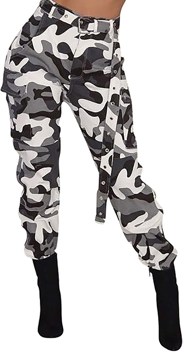 camouflage cargo pants women's