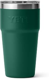 YETI Rambler 20 oz Stackable Cup with MagSlider Lid Black Forest Green view 8
