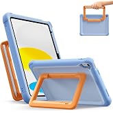 ESR Kids Case for iPad A16 11th/10th Gen, Military-Grade Protection, Blue | Military-Grade Drop Protection, Adjustable Multi-Angle Stand, Kid-Friendly, Pencil Holder, Bounce Series