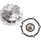 Water Pump Thermostat Kit for Century Regal Rendezvous 3.1 3.4 3.5L | Skylark &amp; Beretta Impala Monte Venture &amp; Achieva Cutlass &amp; Aztek Trans Sport &amp; Relay 3.1 3.4 3.5L V6 Engine, Replace # 252721