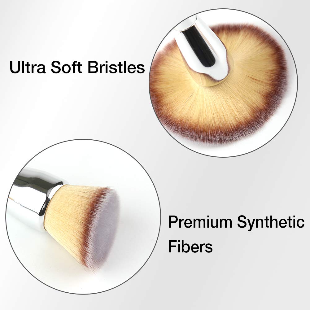 Foundation Brush,Daubigny Large Powder Brush Flat Arched Premium Durable Kabuki Makeup Brush Perfect For Blending Liquid,Cream and Flawless Powder,Buffing, Blending,Concealer: Beauty