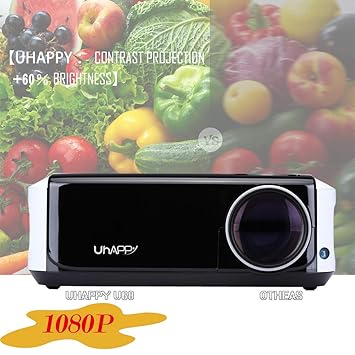 Factorys 1080P Mini proyector, 1080P y 200 Pantalla Compatible ...