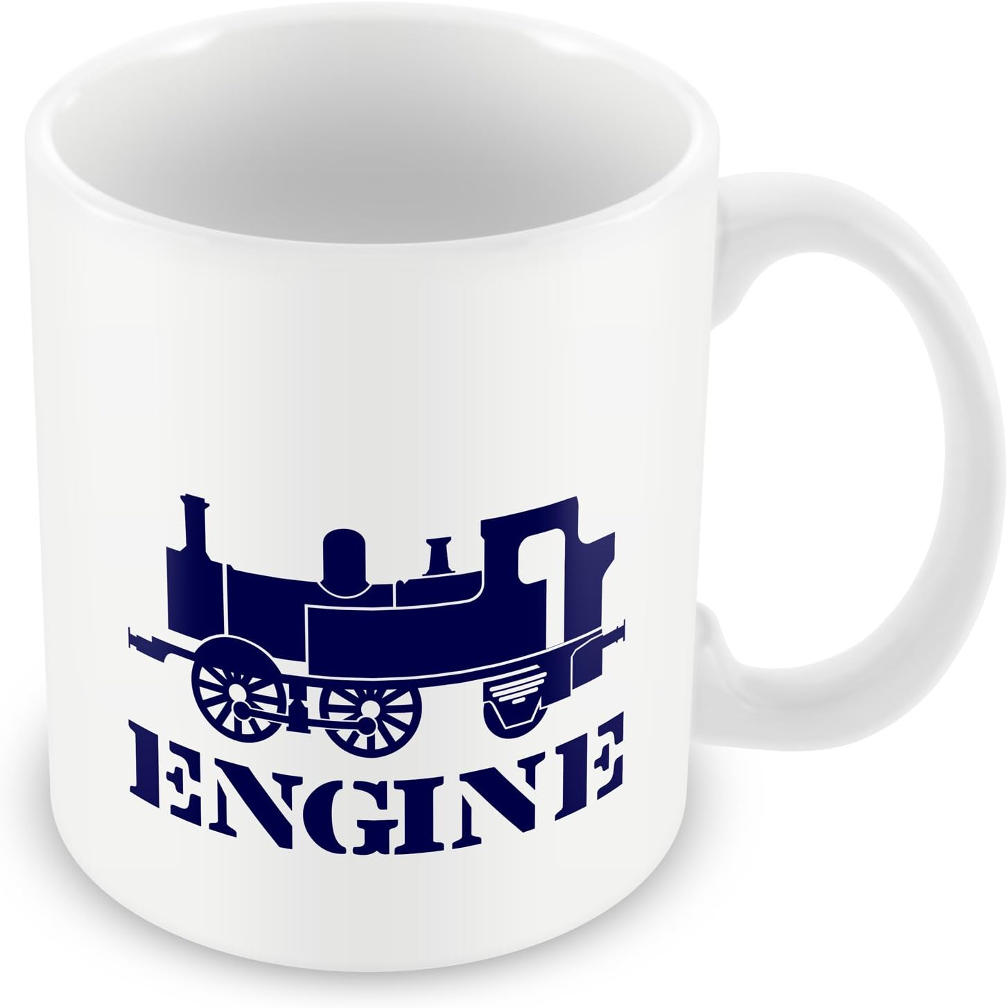 Captain Grooviss Clothing CG Steam Train Engine Ceramic Dishwasher Proof Mug