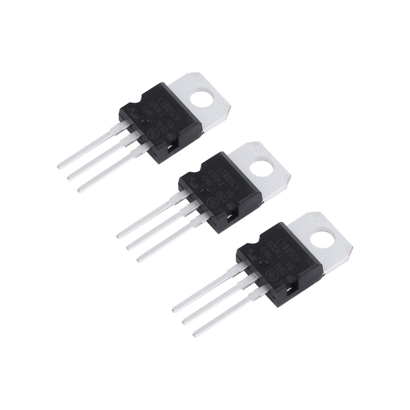10pcs/Lot Voltage Regulator, Voltage Regulator Transistor Fixed Voltage Regulator LM7805 Voltage Regulator 5V 1.5A