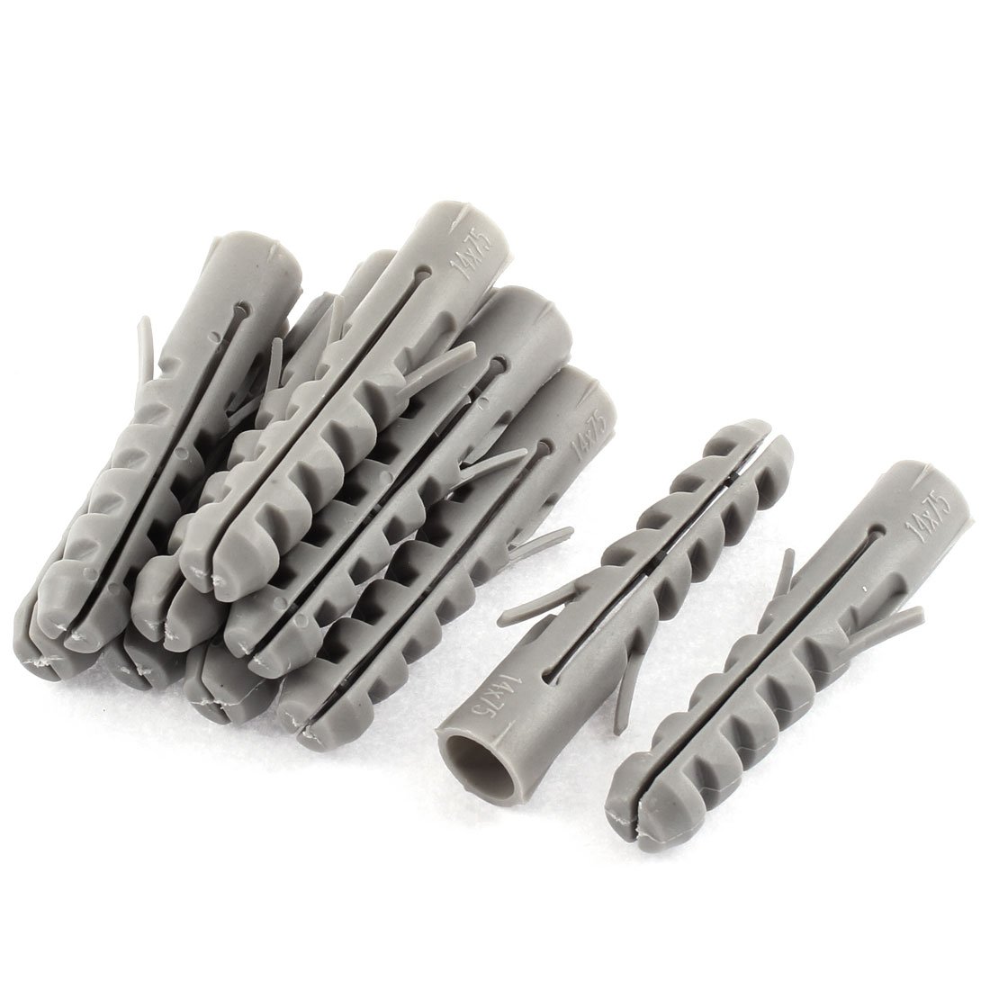 Sourcingmap 10Pcs 13mm x 71mm Lag Expand Tube Wall Screws Plastic Expansion Nails Connector Bolt