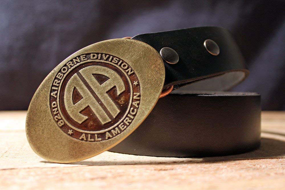 Amazon 82nd Airborne Division US ARMY Etched Metal Belt Buckle 