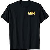 LSU Tigers Front/Back Retro Black Officially Licensed T-Shirt
