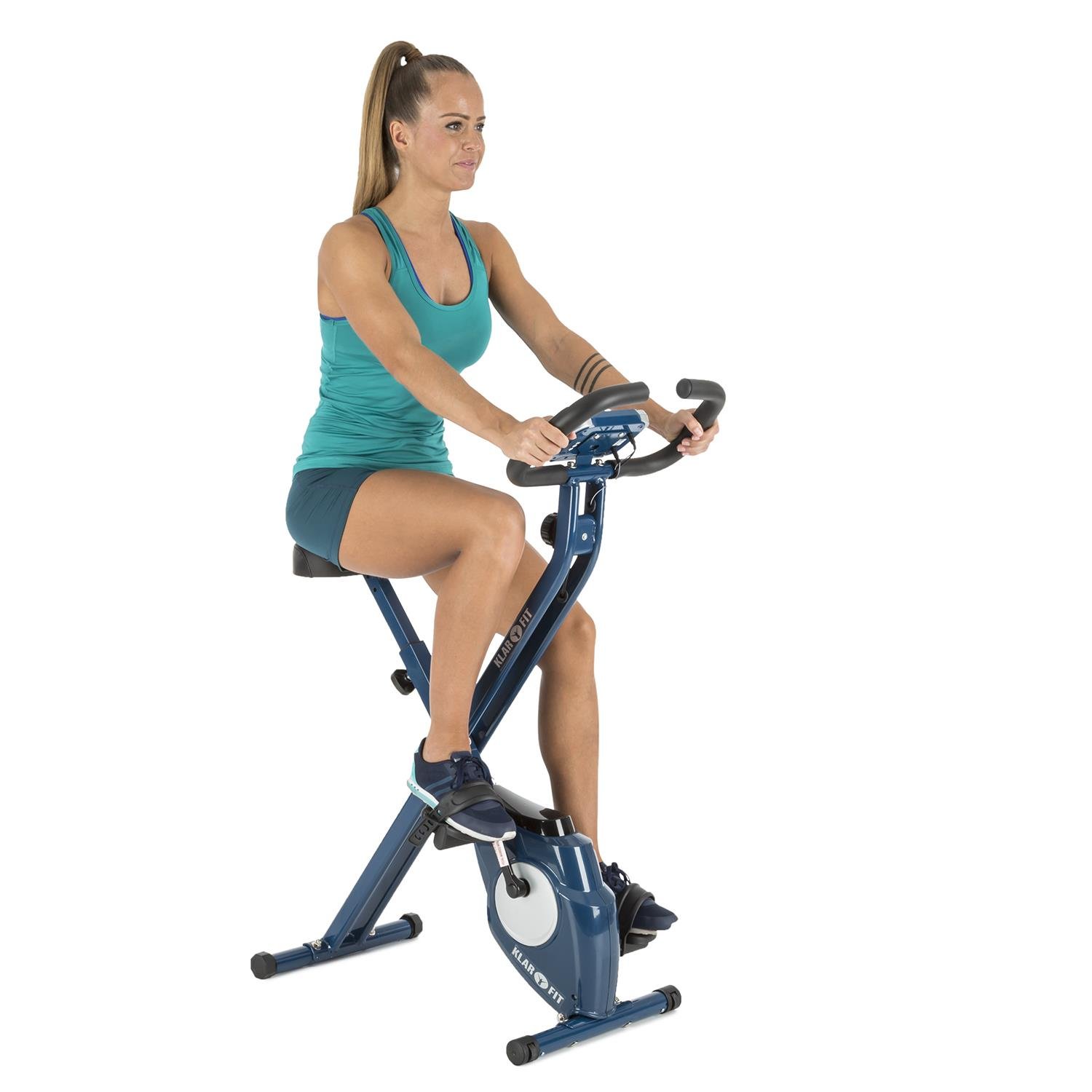 Indoor Cycling Klarfit Azura Folding Exercise Bike Folding