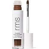 RMS Beauty Revitalize Hydra Concealer, Medium Coverage Hydrating Liquid Complexion Perfector, Skincare-Infused Lightweight and Creaseproof with Built-In Brush Applicator