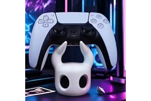 Menbis Skull Design Universal Gaming Controller Stand - 3D Printed, Minimalist White, Durable & Stylish Organizer for PS5, Xb