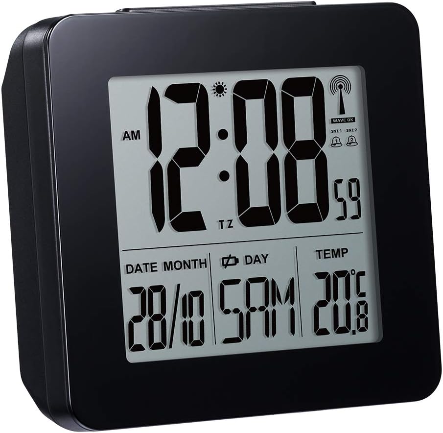 Oregon Scientific Rm511 Orologio Radiocontrollato Con Doppio Allarme Sveglia Nero Amazon It Casa E Cucina