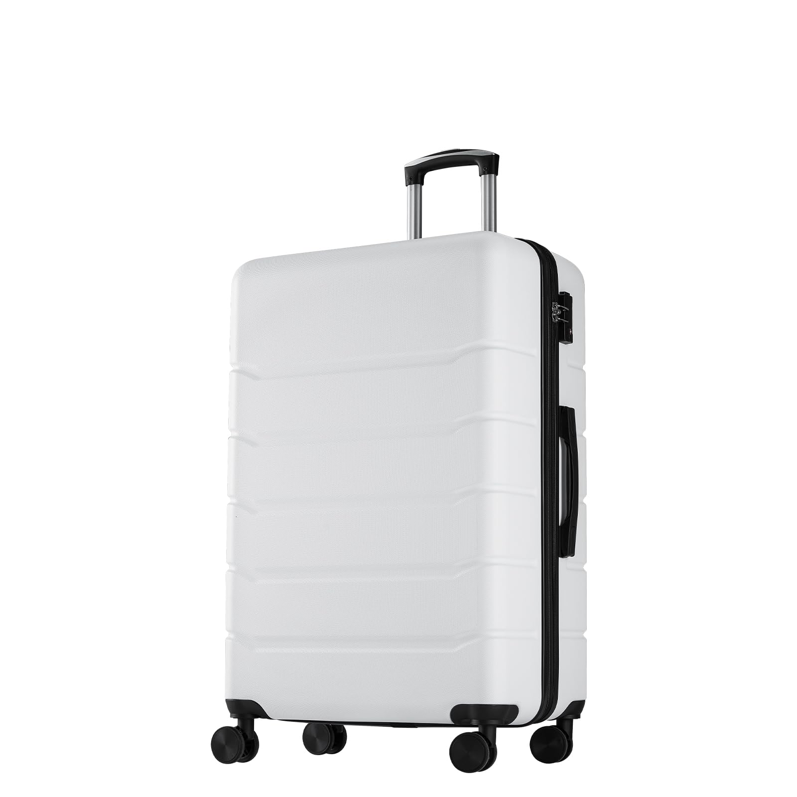 Photo 1 of Sweetcrispy Lightweight Expandable Rolling Suit Case with TSA Lock, 20 Inch Carry on Luggage, Modern White