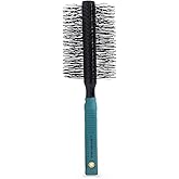 Spornette Double Stranded XL Round Brush, Nylon Bristles - Round Brush for Straightening, Anti-Frizz, Detangling, Volumizing - Styling for Wavy & Curly, Medium & Long Hair Lengths (2.75 Inches)