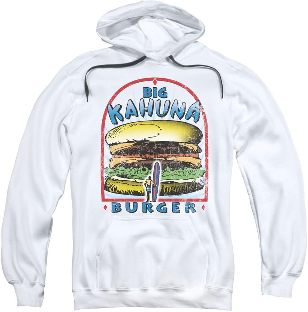 Pulp Fiction Men's Big Kahuna Burger Hooded Sweatshirt White