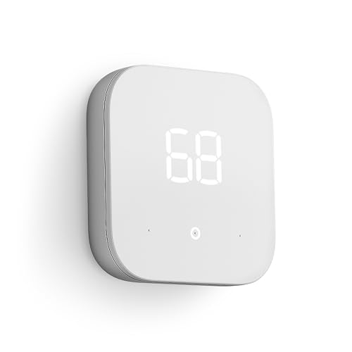 Amazon Smart Thermostat – Save money and energy - Works with Alexa and Ring - C-wire required