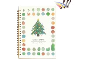 Beginner-Friendly Watercolor Workbook, Watercolor Painting Set with 12 Illustrations, Creative Art Crafts Watercolor Book, Su